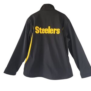 NFL Pittsburgh Steelers Black and Gold Performance Jacket Zip Up XXL